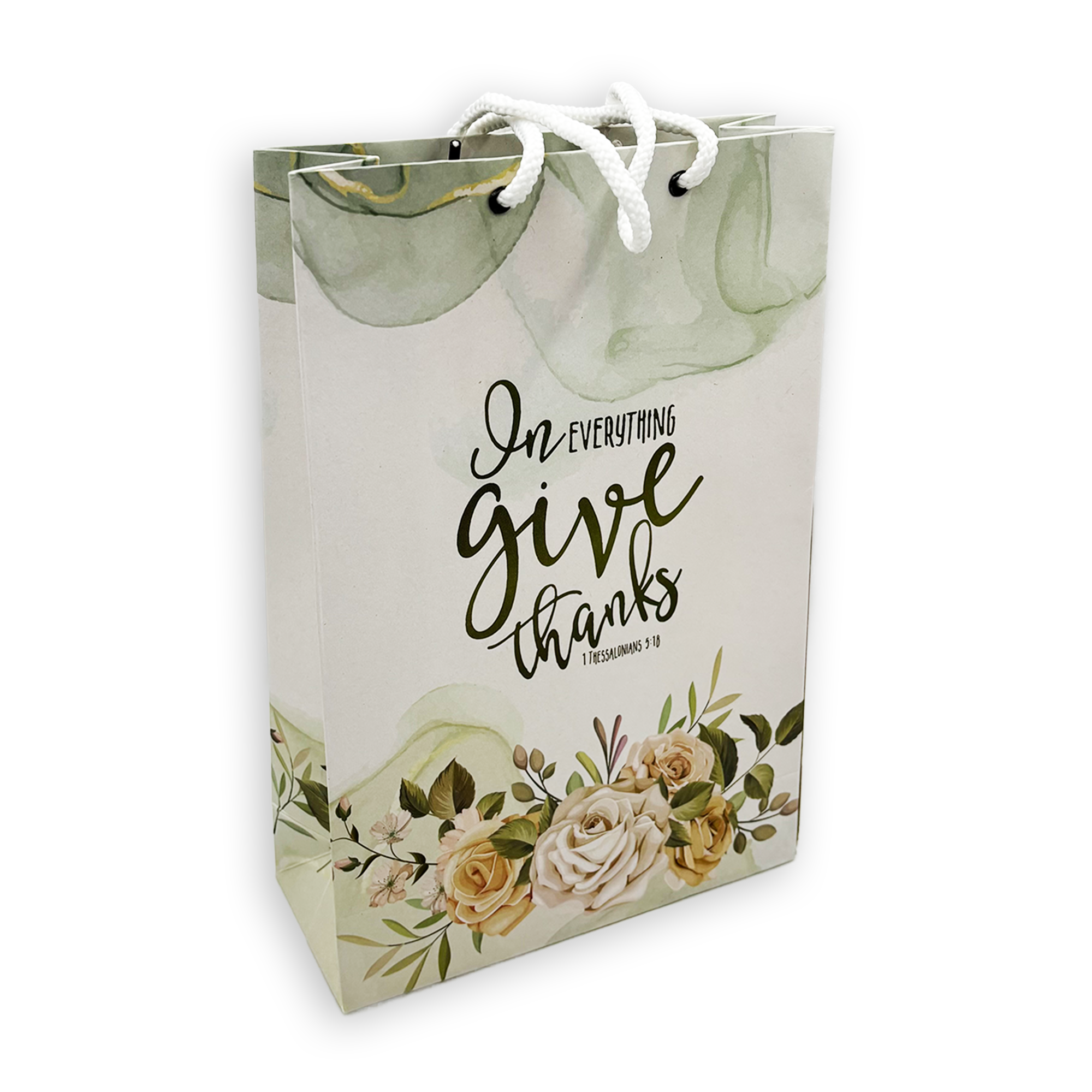 Medium Gift Bag – “In Everything Give Thanks” (1 Thessalonians 5:18)