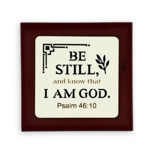 Glow-in-the-Dark Wall Plaque – “Be still and know that I am God” (Psalm 46:10)