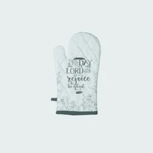 Oven Gloves Pair – This is the day the Lord has made, we will rejoice and be glad in it. Psalm 118:24