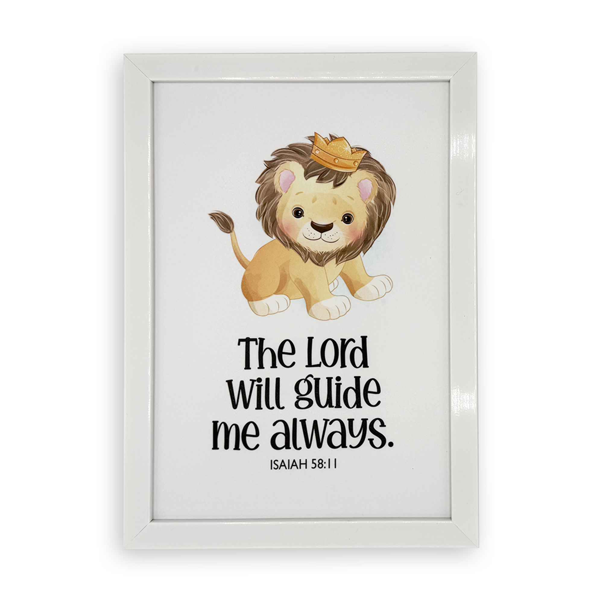 Rectangular Wall Frame – “The Lord will guide me always” (Isaiah 58:11)