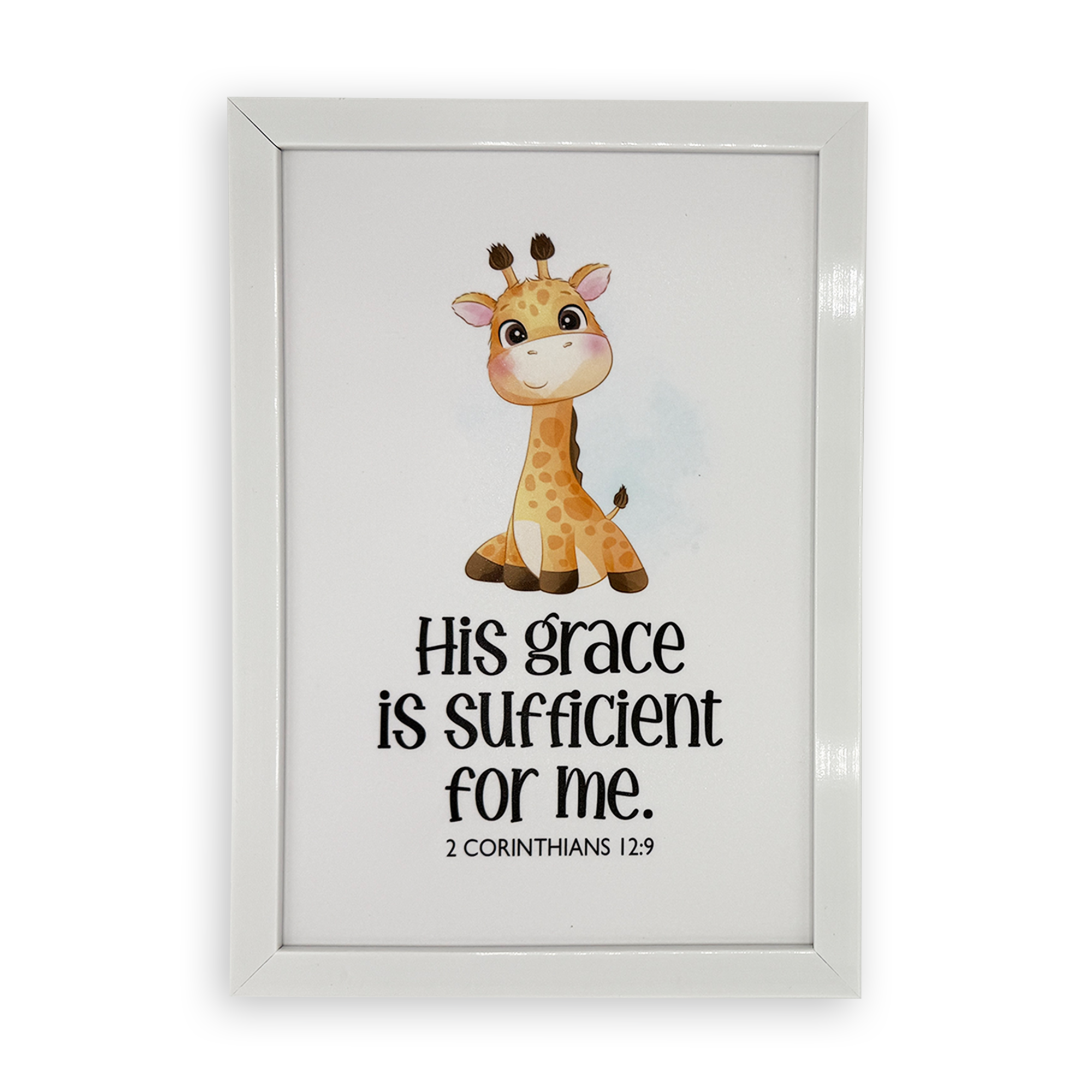 Rectangular Wall Frame – “His grace is sufficient for me” (2 Corinthians 12:9)
