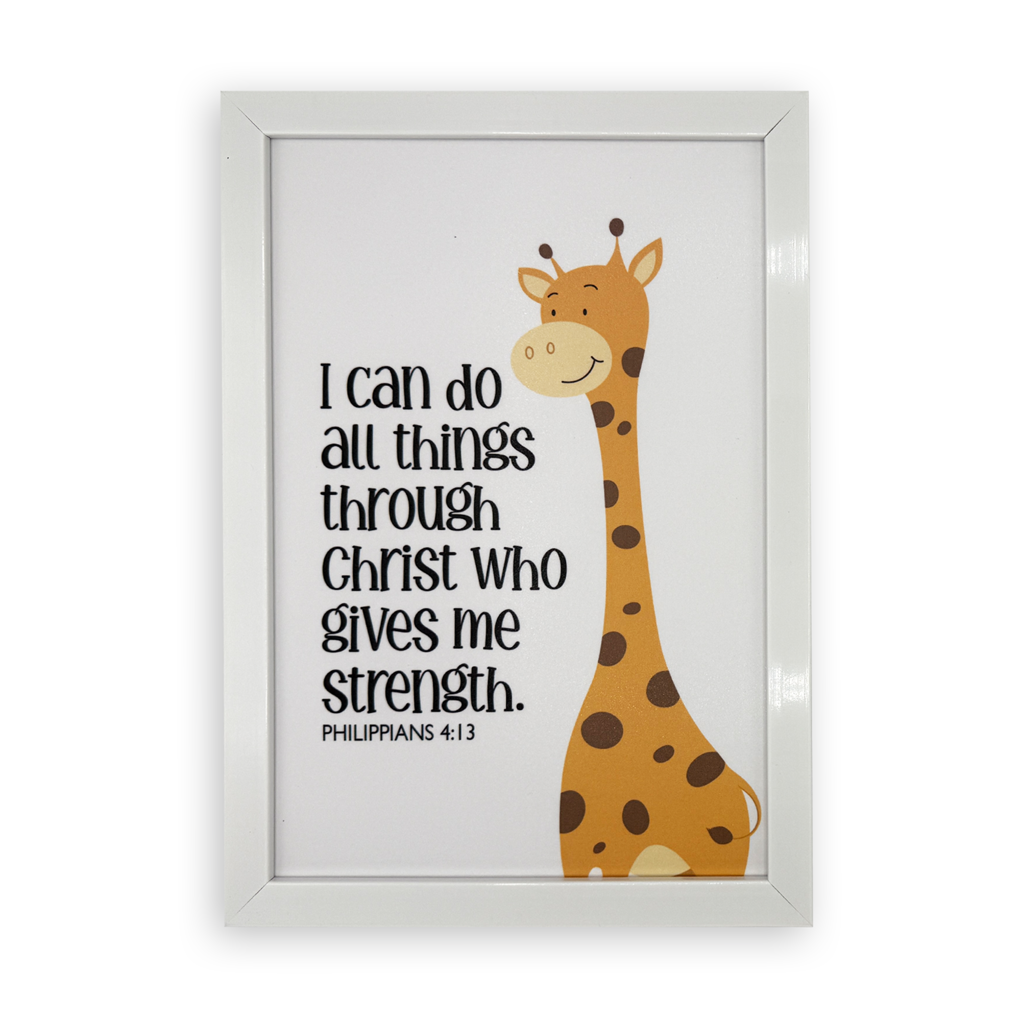 Rectangular Wall Frame – “I can do all things through Christ” (Philippians 4:13)