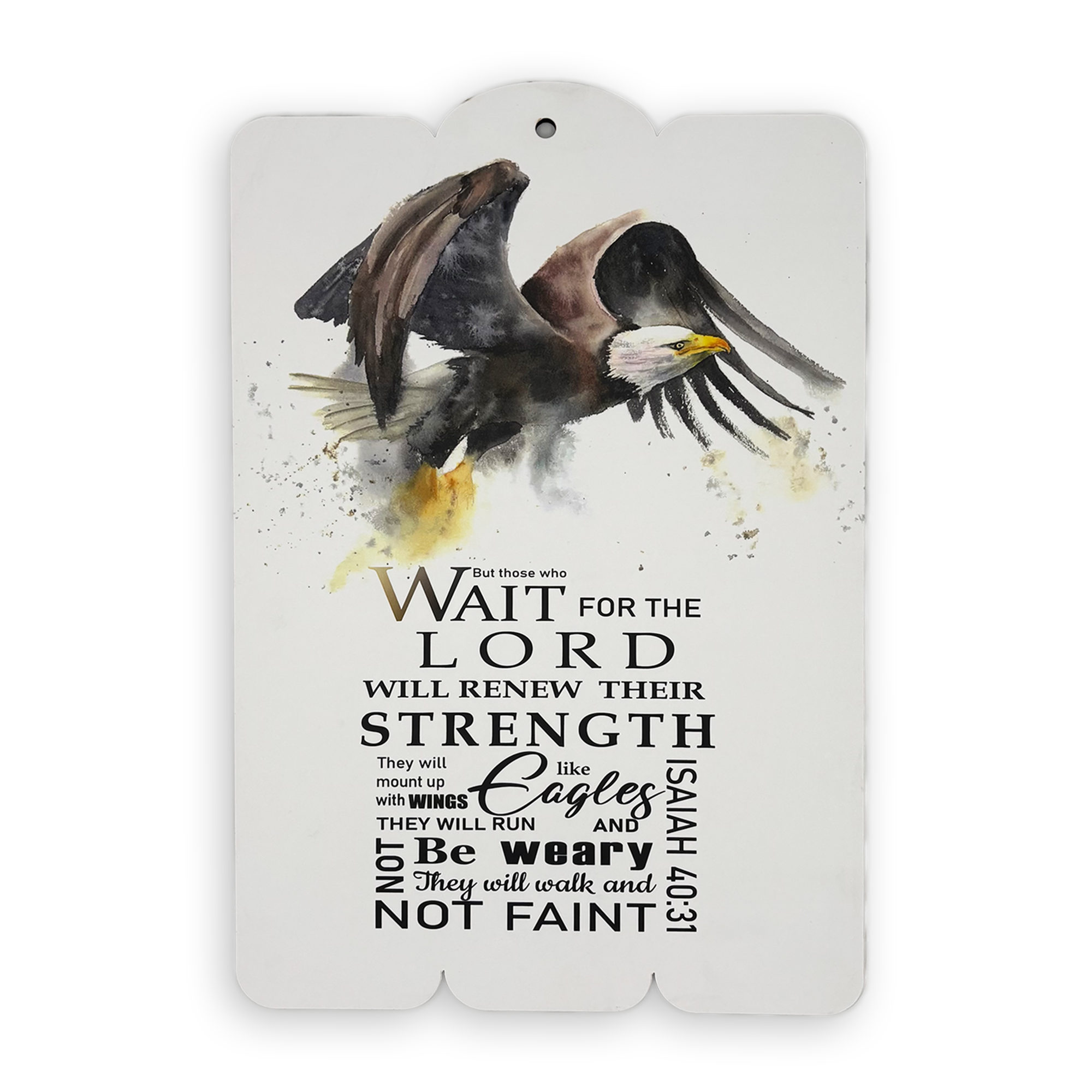 Wooden Wall Plaque – “But Those Who Wait on the Lord” (Isaiah 40:31)