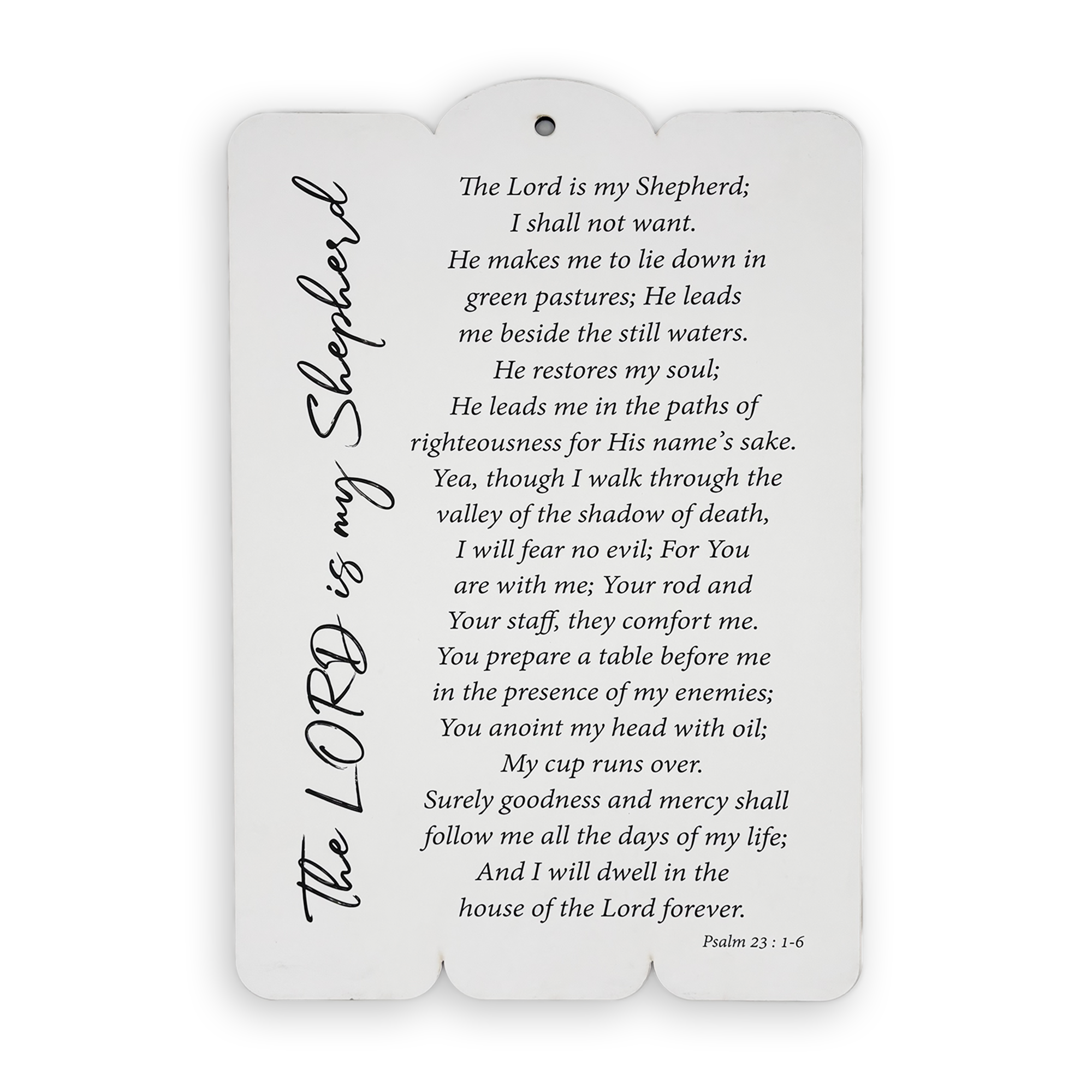 Wooden Wall Plaque – “The Lord Is My Shepherd” (Psalm 23)