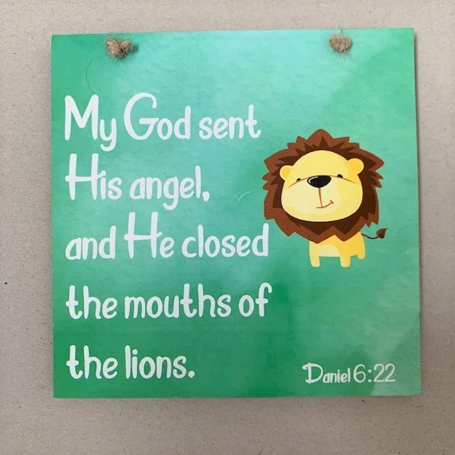 Lions Square Coloured Plaque