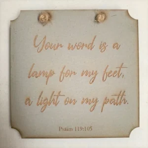Your Word is a Lamp Square Plaque