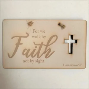 Faith' Cut Out Plaque