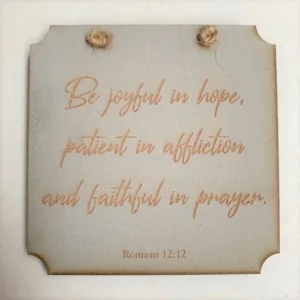 Be Joyful Square Plaque