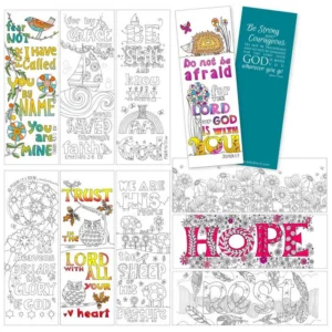 10 Images of Grace Colouring Bookmarks