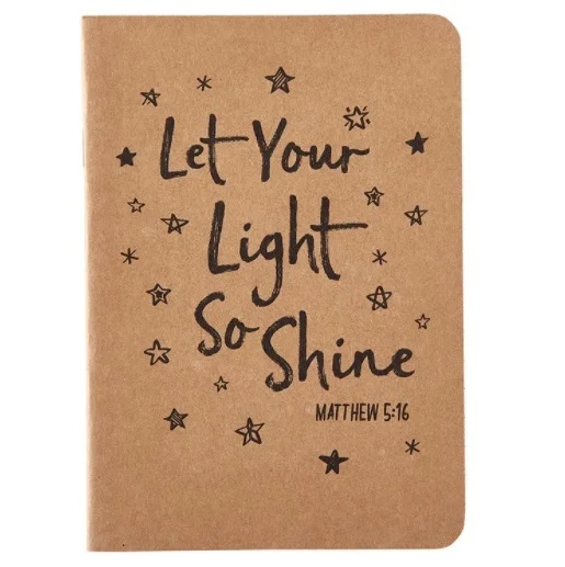 Let Your Light So Shine Kraft Notebook