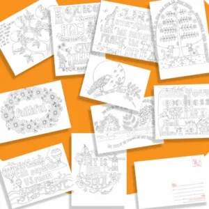Images of Joy Colour-in Postcards