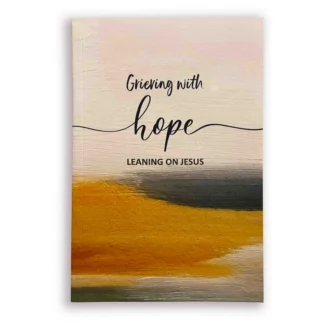 A close-up view of the Grieving With Hope devotional book, a comforting resource featured within our collection of faith-based devotionals and journals designed to offer solace and encouragement during times of loss.