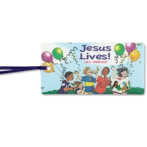Jesus Lives! Let's Celebrate! 3-D bookmark