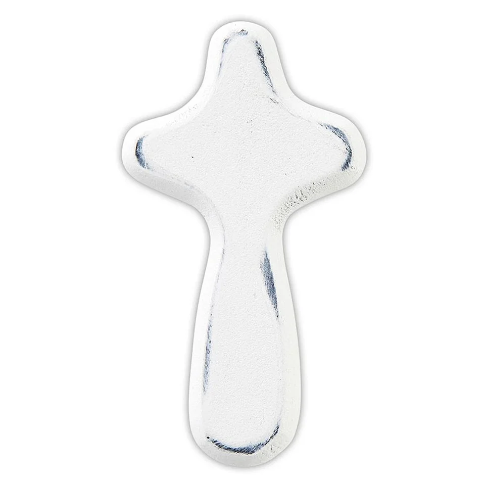 White Mini Prayer Cross