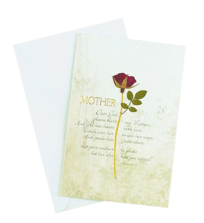 Mother Prayer - Red Rose Greetings Cards