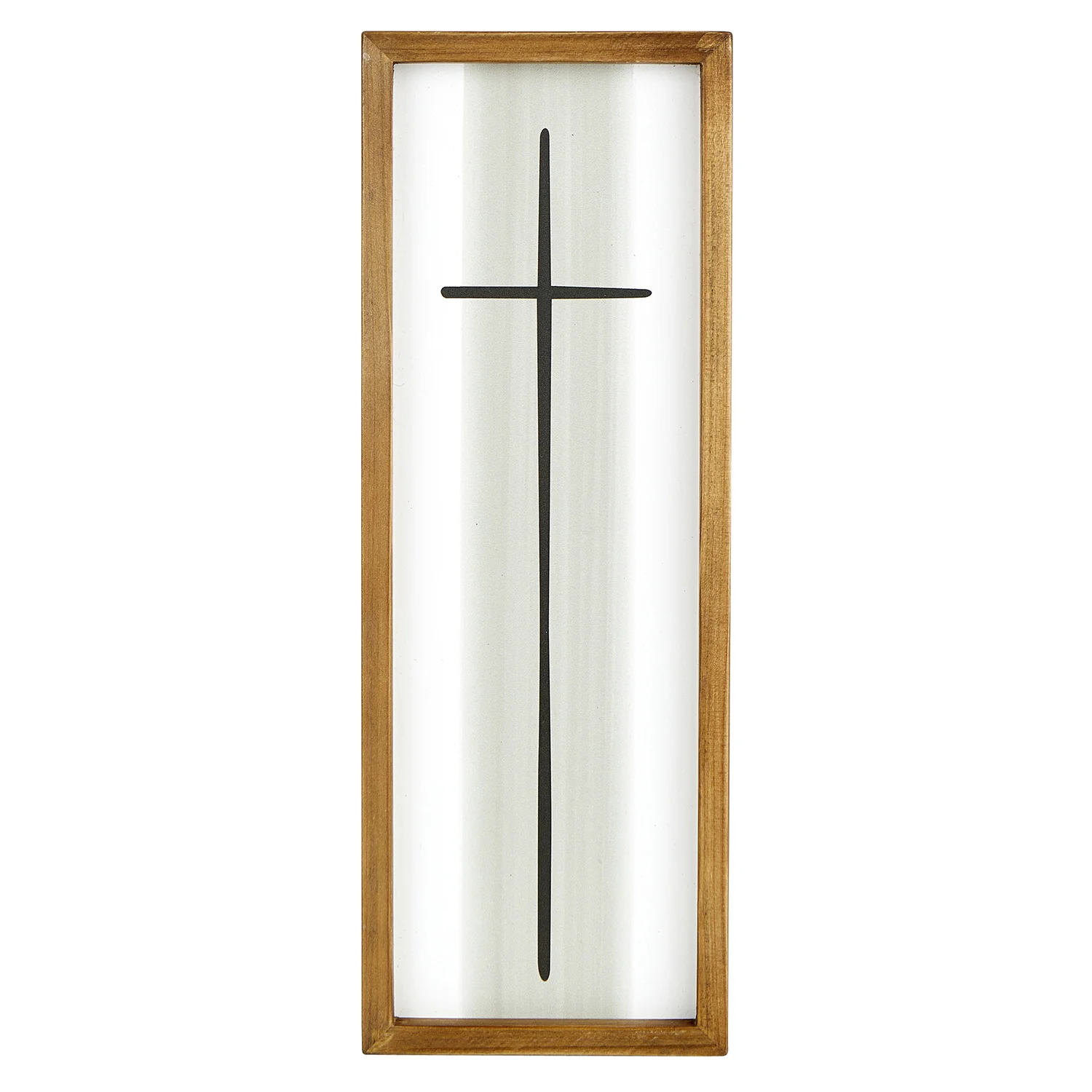 Framed Cross - Dark Wood