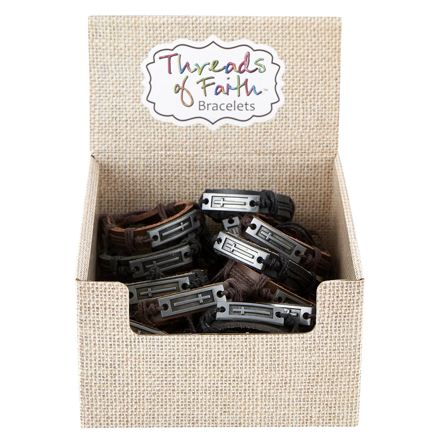 Threads of Faith: Cross Bracelets (Pack of 24)