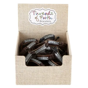 Threads of Faith: Man of God Bracelets (Pack of 24)