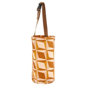 A practical car rubbish bag featuring a Christian-themed design from the tote bags and pouches collection, hanging inside a vehicle to keep the interior organized.