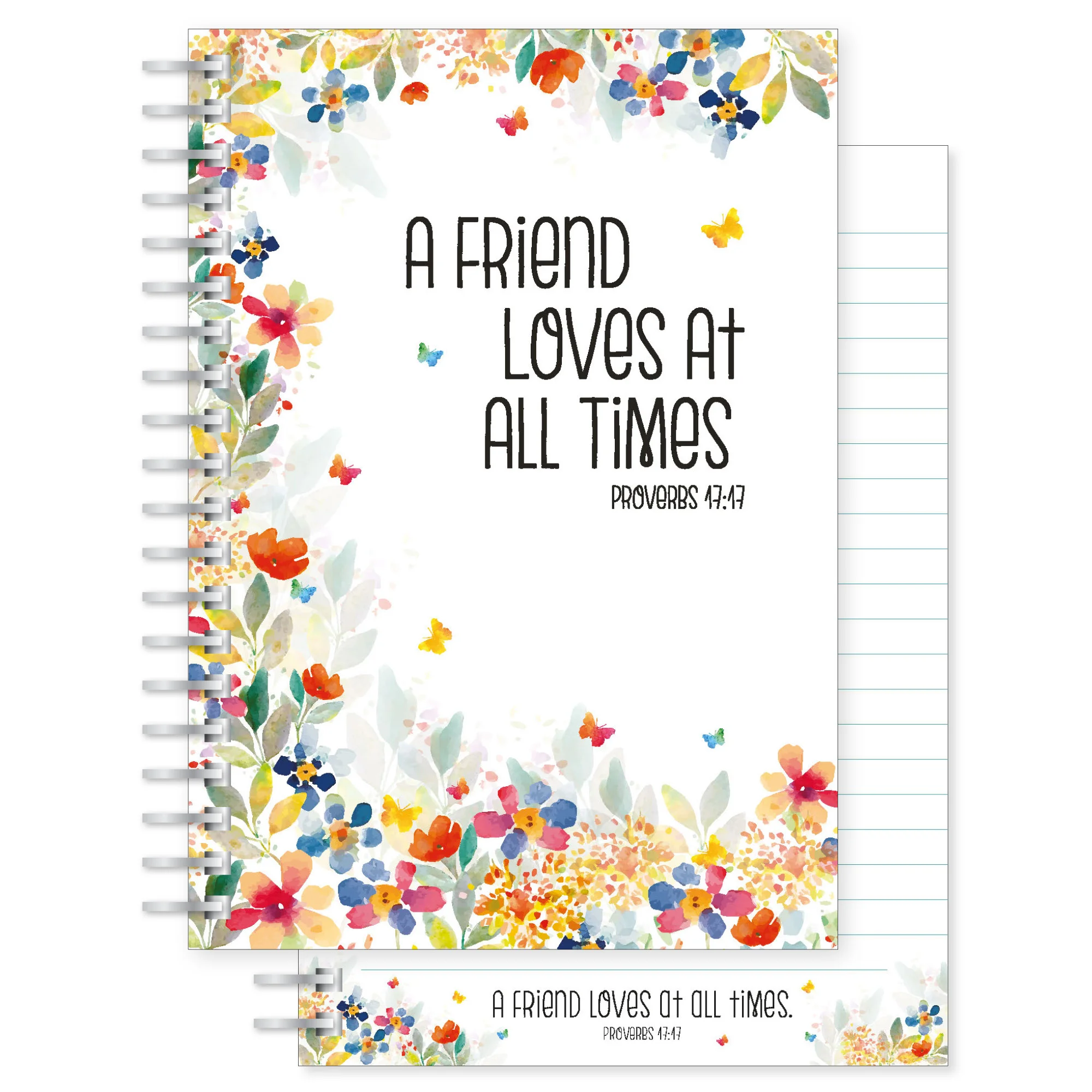 A Friend Loves A5 Christian Notebook