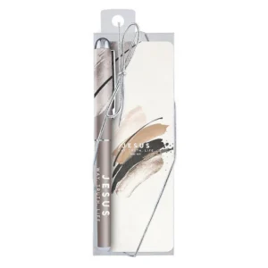 A decorative Christian gift set featuring a faith-inspired pen and a laminated bookmark, perfect for religious retreats, bible study groups, and youth ministry events.