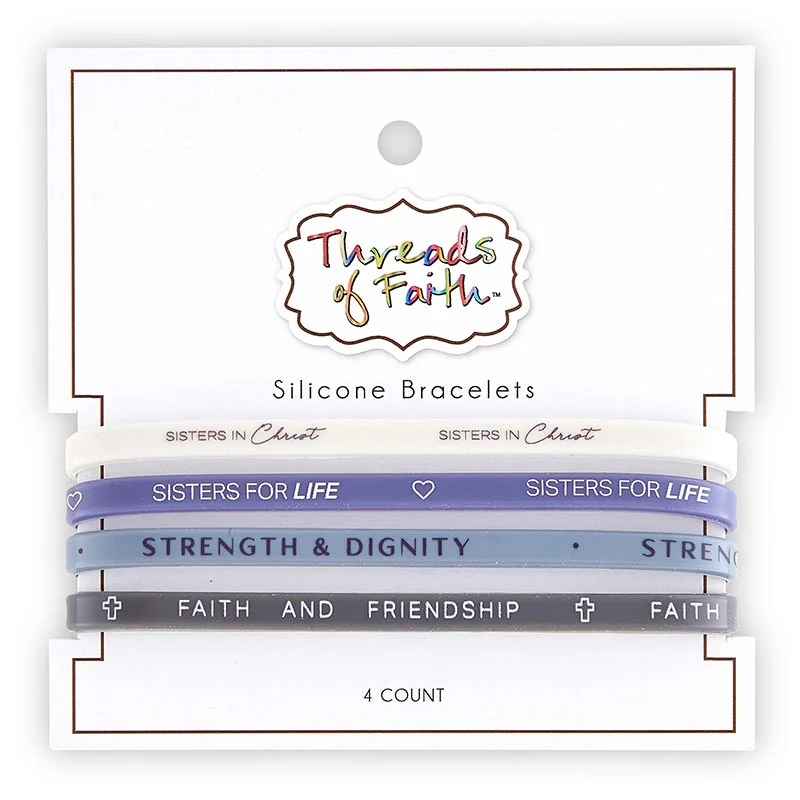 Silicone Bracelet - Sisters In Christ - 4 Pack