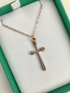 Rose Gold Cross on Chain