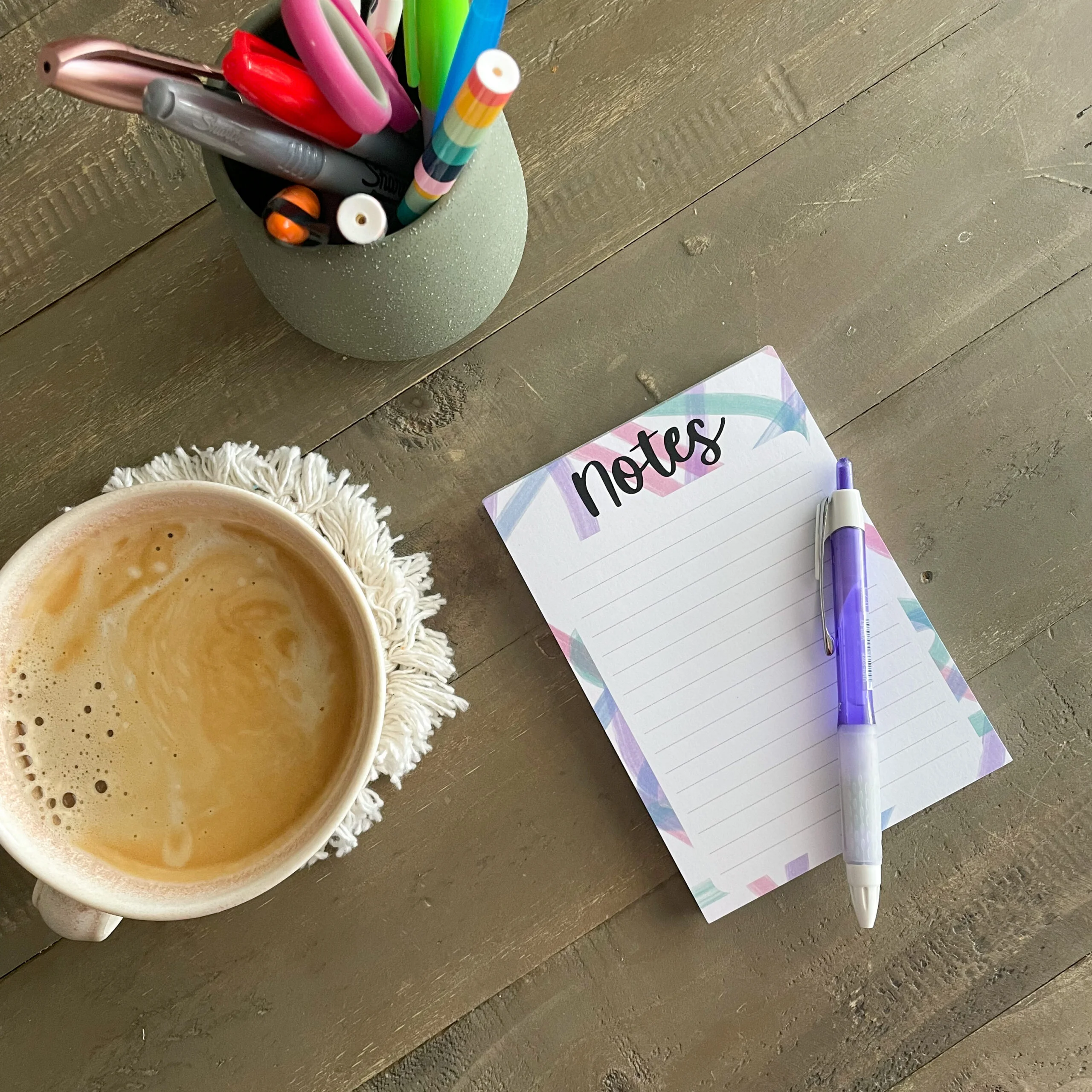 A6 Wavy Lines Notepad
