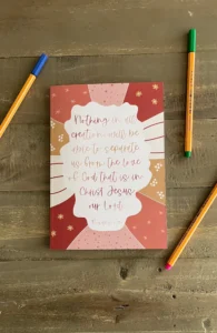 Romans 8:39 A5 Lined Notebook