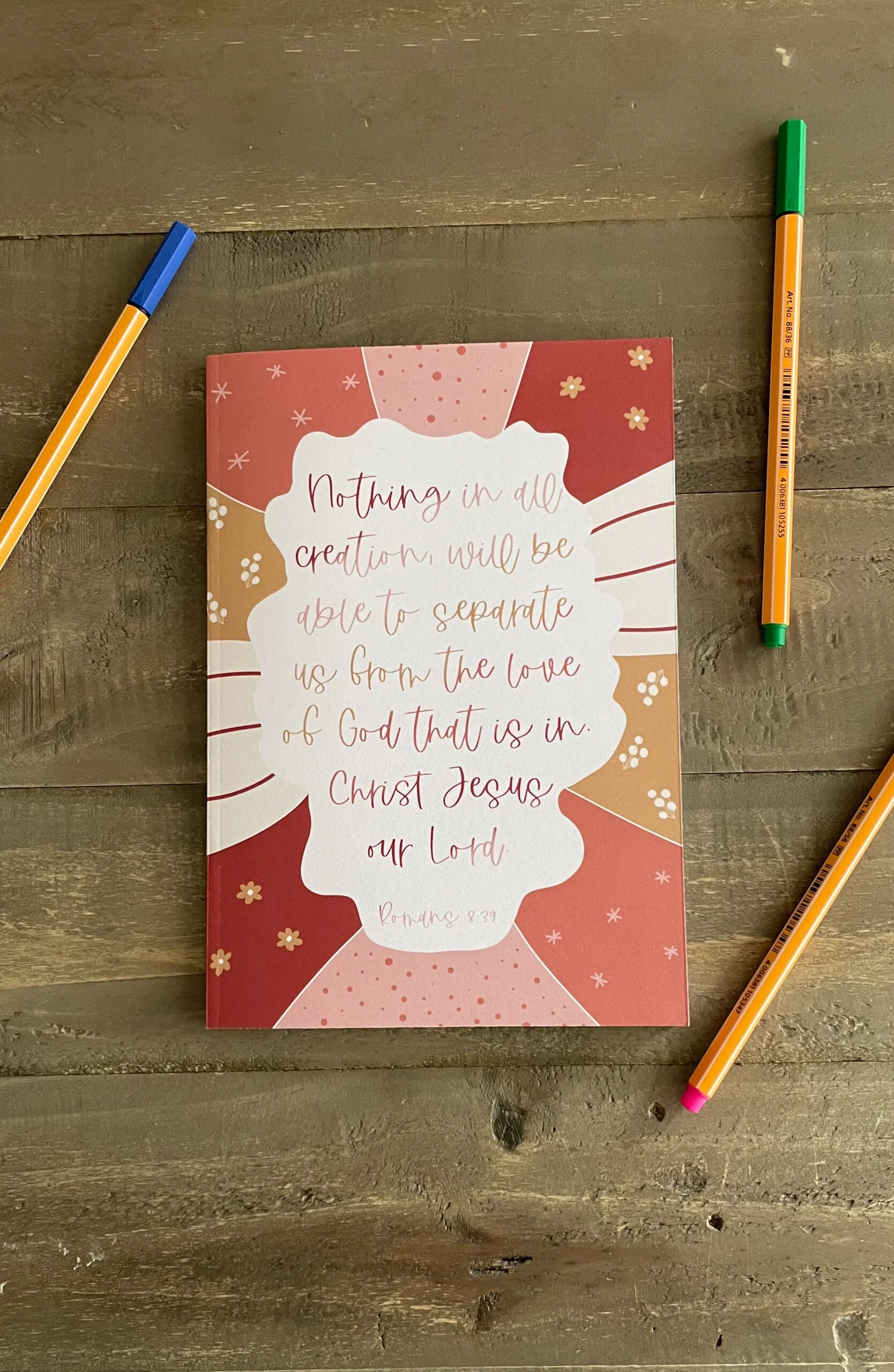 Romans 8:39 A5 Lined Notebook
