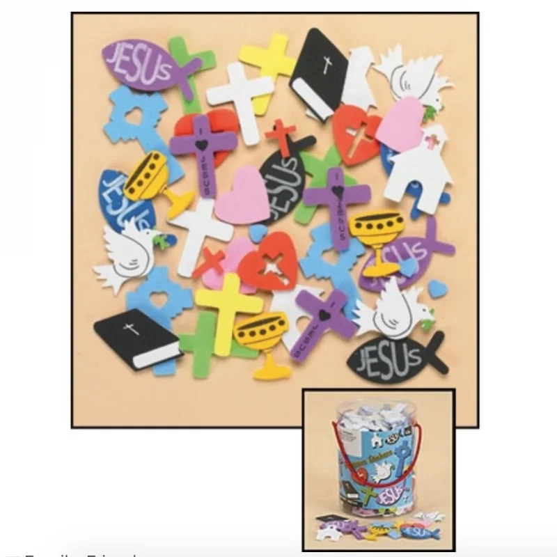 Tub of Assorted Foam Stickers