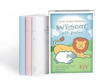 New Testament and Psalms - KJV (WHITE)