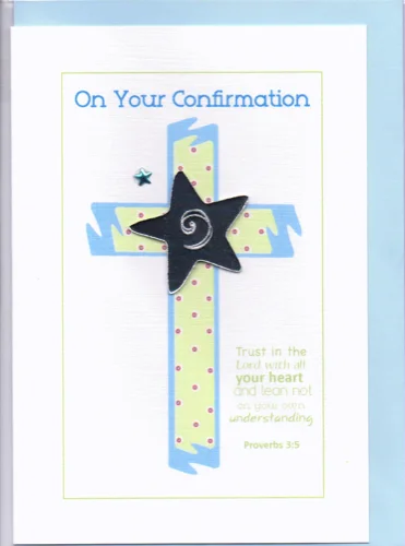 Three Dot Cards - On Your Confirmation (Blue)