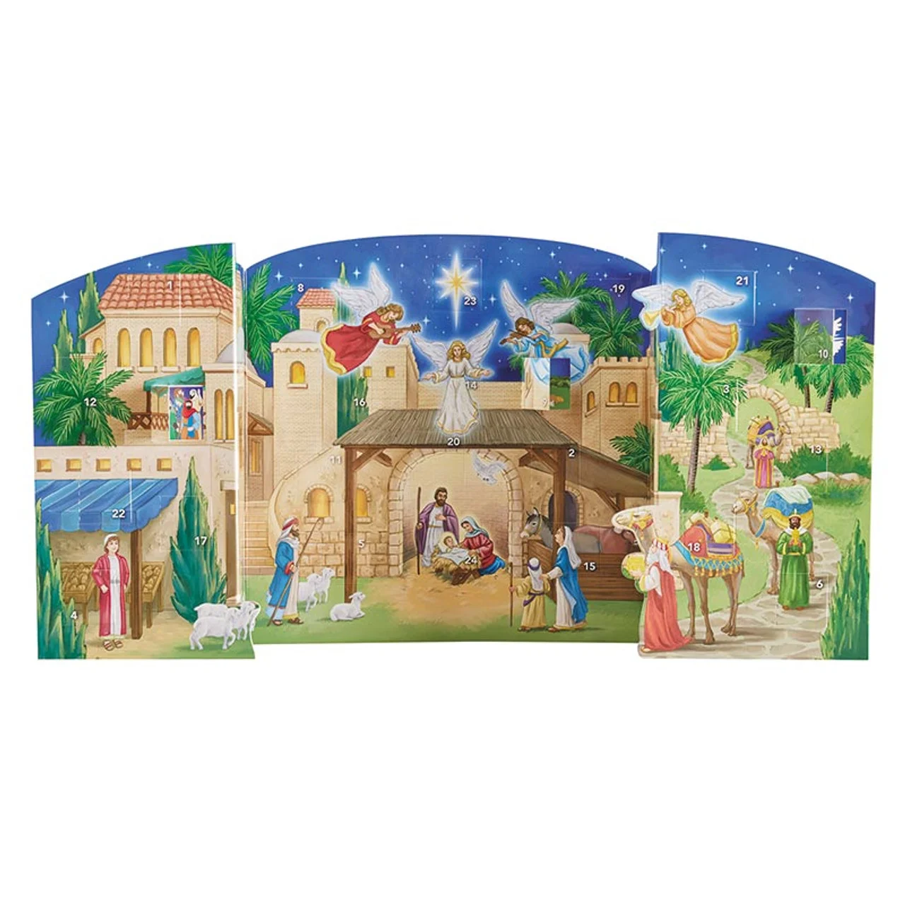 Little Town of Bethlehem Standing Advent Calendar