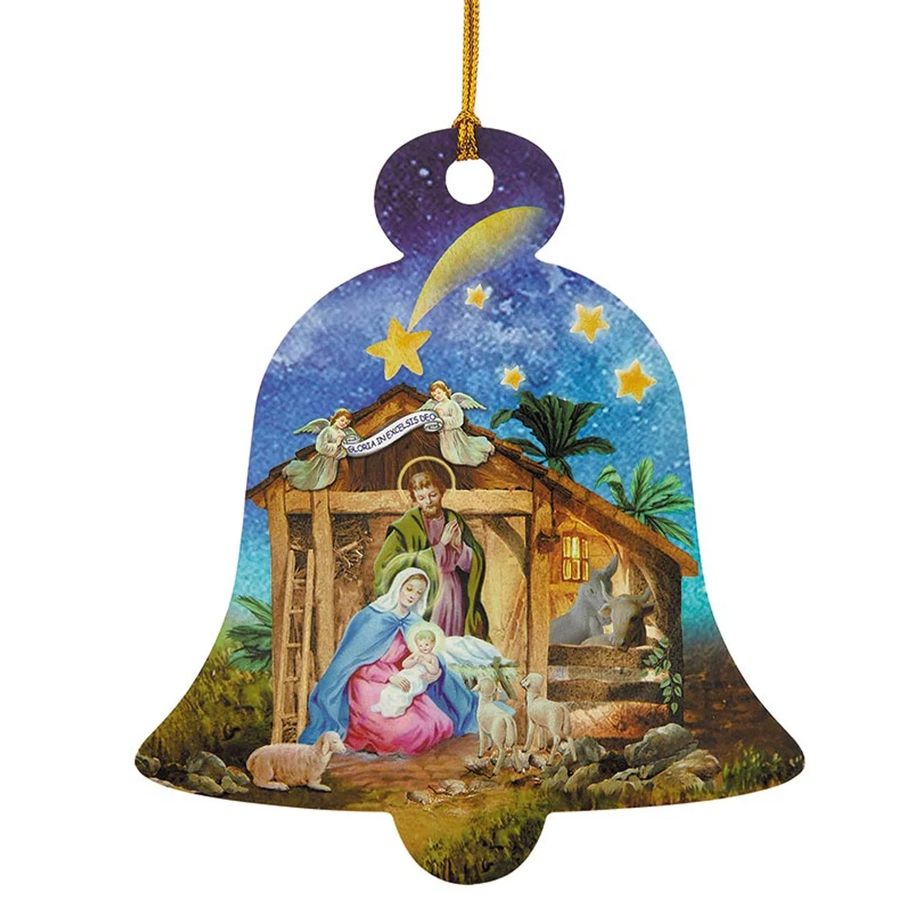 Bell Nativity Ornament