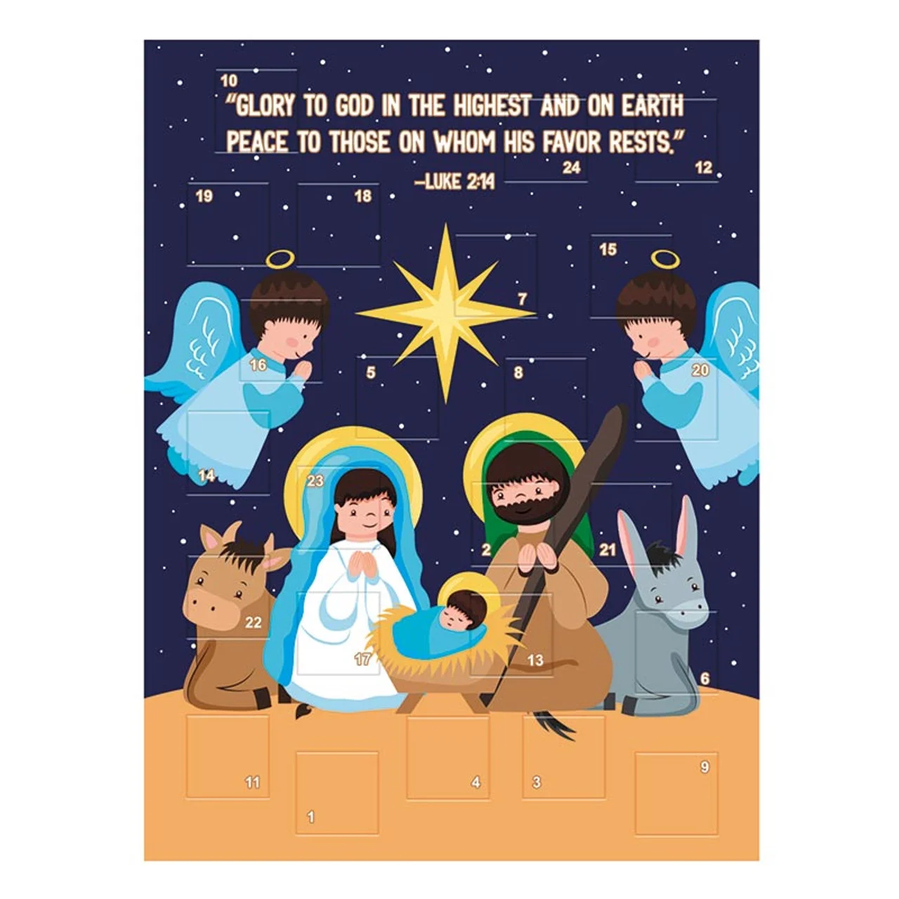 Holy Family and Angels Advent Calendar