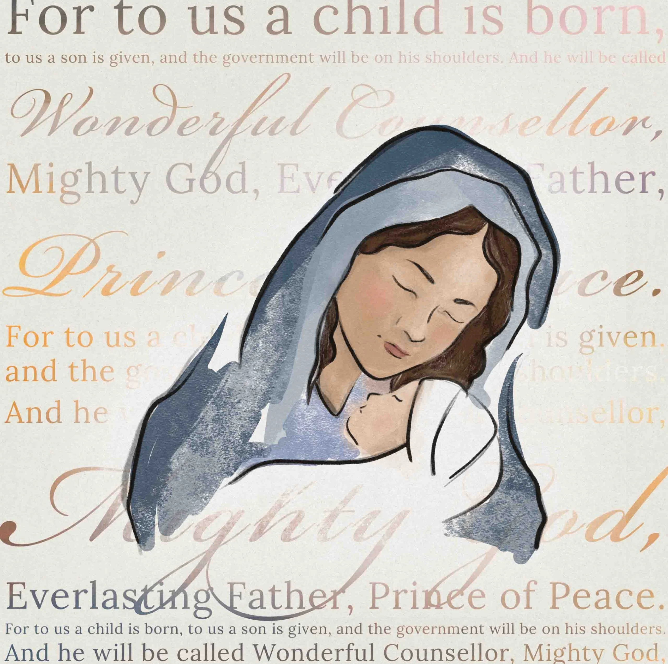 Mary Isaiah 9:6 - Pack of 10