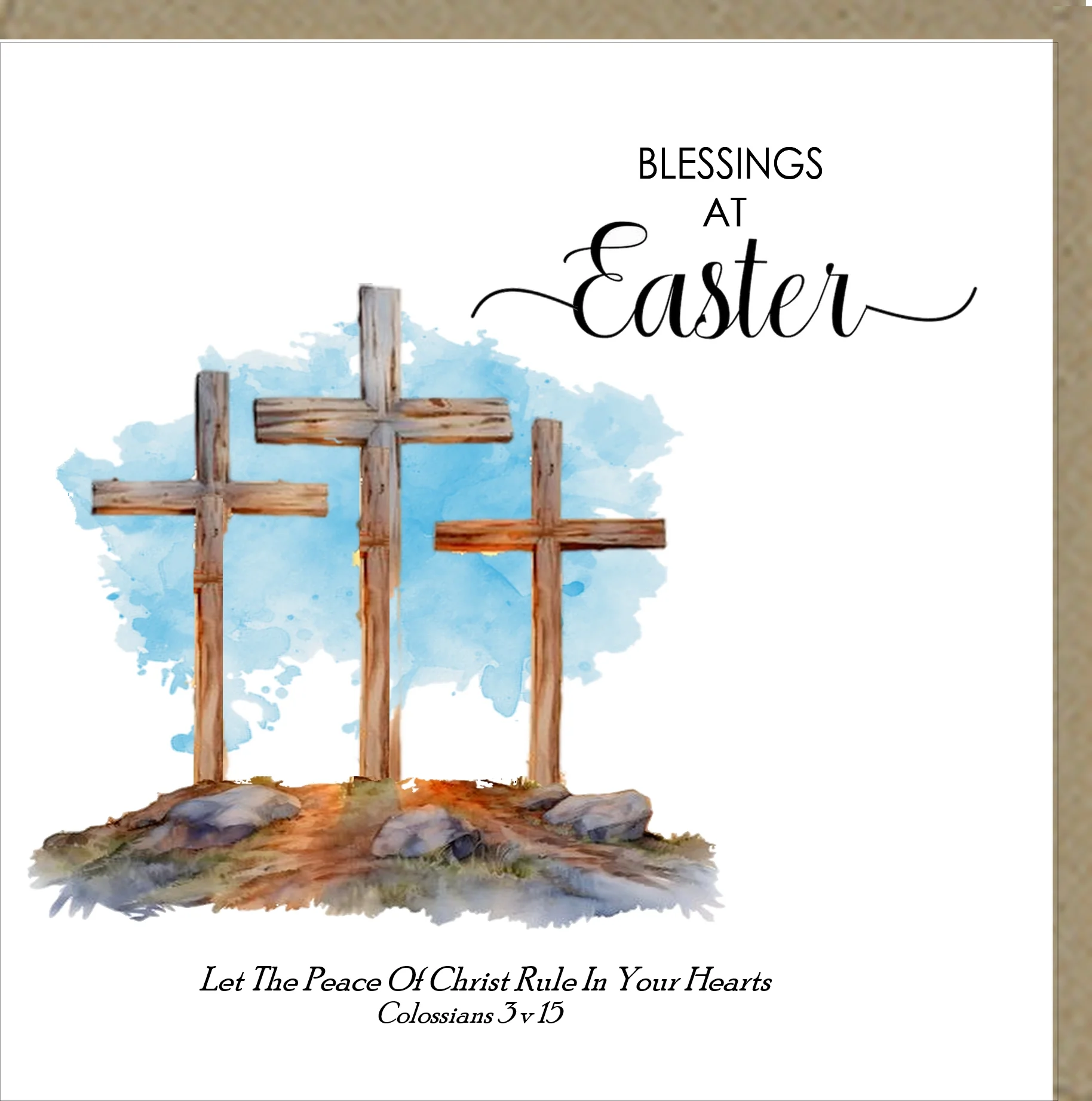 Blessings  at Easter Greetings Card