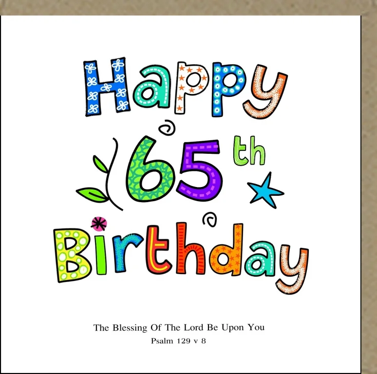 Greeting Card - Happy 65th Birthday