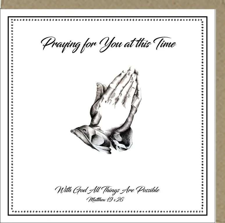 Praying for you at this time