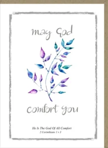 Greetings Card - May God Comfort You
