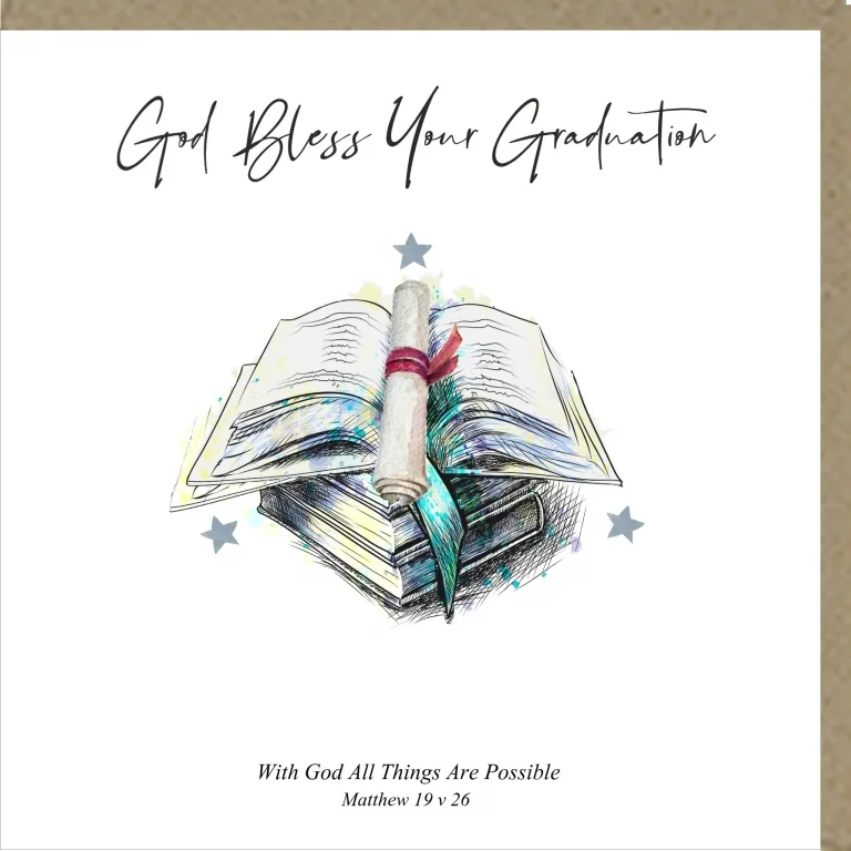 God Bless Your Graduation Greetings Card