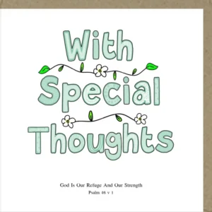 With Special Thoughts Greetings Card