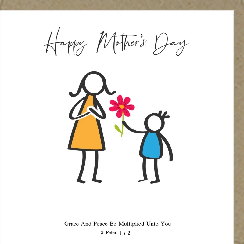 Happy Mothers Day Boy Greetings Card