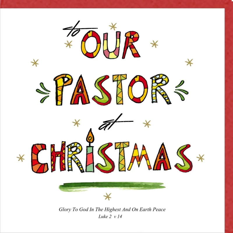 To Our Pastor at Christmas Greetings Card