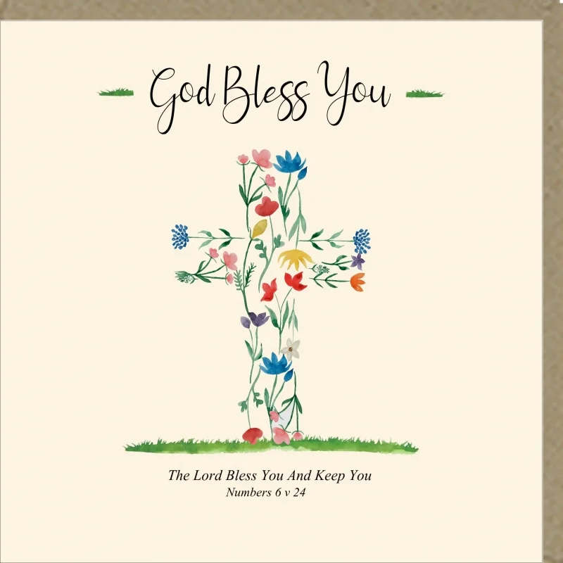 God Bless You Greetings Card