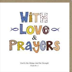 With Love & Prayers Greetings Card