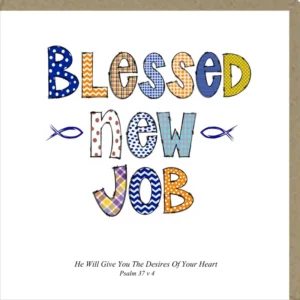 Blessed New Job Greetings Card