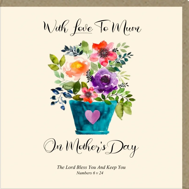 With Love on Mother's Day Greetings Card