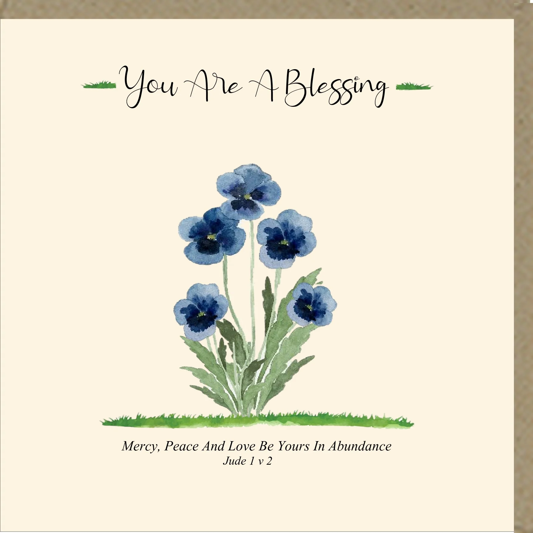 You Are A Blessing Greetings Card